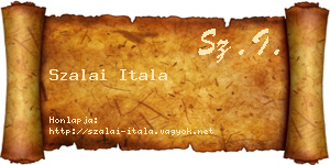 Szalai Itala névjegykártya